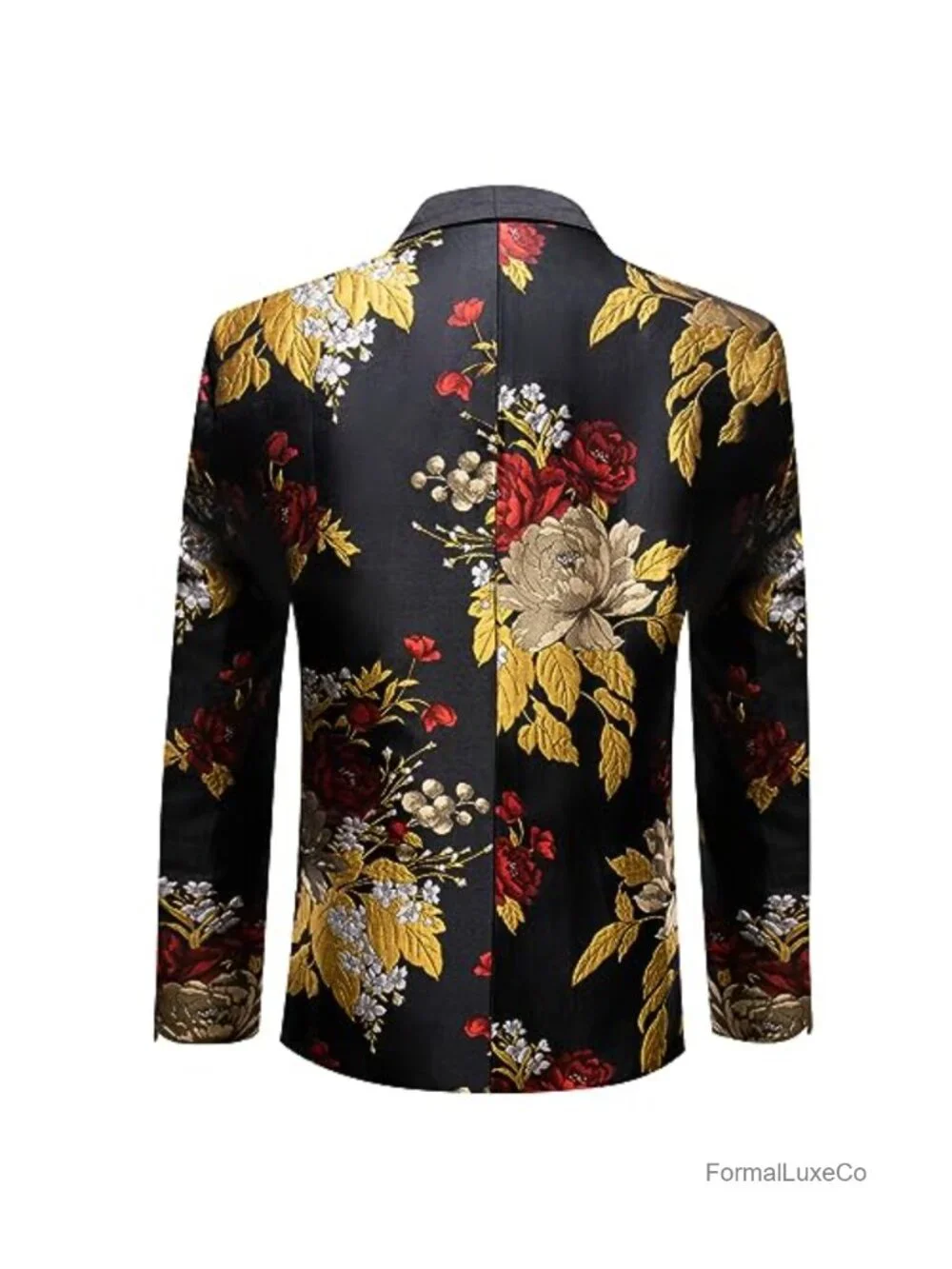Men's Sport Coat Blazer Paisley Tuxedo 1 Button Party Wedding
